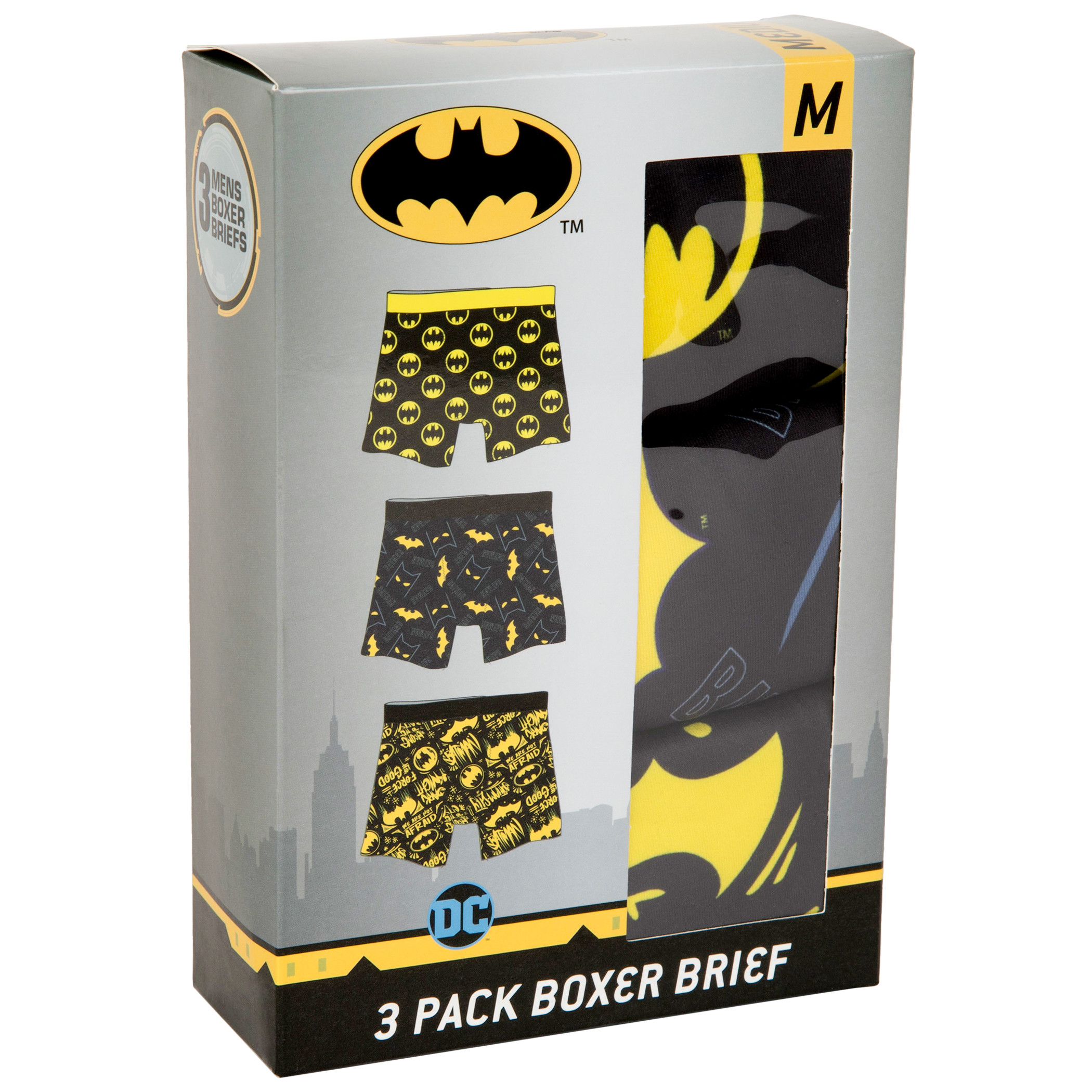 Batman Logos 3-Pack Boxer Brief Set